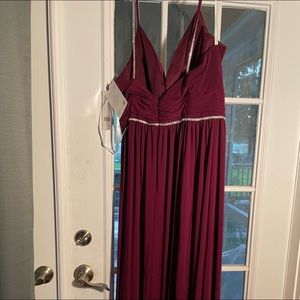 Christina wu celebration dress color mahogany